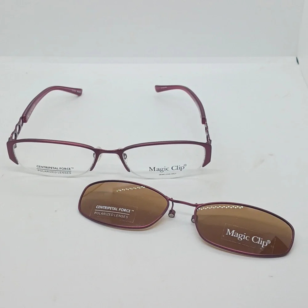NWT WOMEN'S RX-ABLE MAGIC CLIP 385 EYEWEAR WITH MAGNETIC CLIP ON SUNGLASS FRAMES
